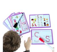 Cartes éducatives Alphabet pour - Haute Performance, Jouets d'apprentissage précoce, Lettres de développement effaçables Cartes de Reconnaissance Die, Bildun | Multi-Usage extérieur intérieur