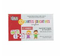 Cartes Éducatives Apprentissage Anglais Les Nombres (32 Pièces) Scolaire Apprentissage Enfant Primaire