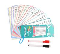 Cartes éducatives effaçables - Kit d'équations réinscriptibles, matériel de ressources pour l'enseignant, deck pour les étudiants | Comptage pratique arithmétique Calcul mental Organisation de l'aide