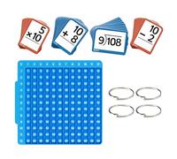 Cartes éducatives en mathématiques - 24,2 x 12 x 1,5 cm - Jeu éducatif en silicone avec plateau | Apprentissage des chiffres pour garçons et filles de 1 à 6 ans, salle de classe, jardin d'