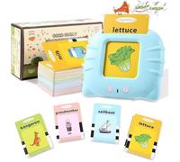 Cartes éducatives,Flash Jouets éducatifs pour Jeunes de 1 à 6 Ans, Jouets préscolaires pour écouter et Apprendre 224 Mots, Anglais