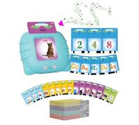 Cartes éducatives,Flash Jouets pour Jeunes Enfants de 1 à 6 Ans, préscolaires pour Enfants pour écouter et Apprendre 510 Mots (Bleu français + Anglais)