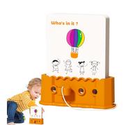 Cartes éducatives pour | Avec porte-clés interactif - Jeux de boutons pour la résolution de problèmes, jeu de logique interactif créatif pour les de maternelle
