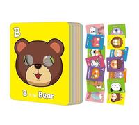 Cartes éducatives pour bébés | Cartes didactiques d'animaux et lettres pour de 3 à 5 ans, jeu interactif éducatif pour voyages en voiture, école, salle de nniversaire, Noël