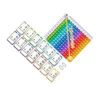 Cartes éducatives réutilisables pour Visuels colorés et Exercices d ' arithmétique interactifs Étude mathématique Interactive Cartes d ' Apprentissage par Addition et soustraction