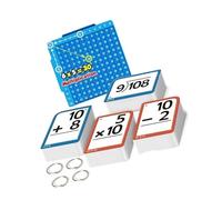Cartes éducatives réutilisables pour Visuels colorés et Exercices d ' arithmétique interactifs Étude mathématique Interactive Cartes de Pratique mathématique pour