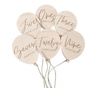 Cartes en bois faites à la main pour les étapes importantes mensuelles de bébé - Signes décoratifs en bois pour nouveaux parents - Accessoires photo et souvenirs - Signes en bois pour bébé