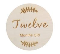 Cartes en bois pour bébé - Carte commémorative de naissance mensuelle pour anniversaire de naissance