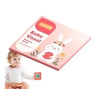 Cartes en noir et blanc - stimulation visuelle à contraste élevé, d'apprentissage infantile | Outils de développement sensoriel nouveau-né, aides à la formation du cerveau, jouets pour raga