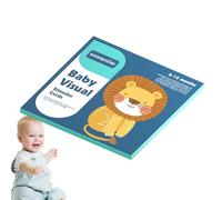 Cartes en noir et blanc - stimulation visuelle à contraste élevé, d'apprentissage infantile | Outils de développement sensoriel nouveau-né, aides à la formation du cerveau, jouets pour raga