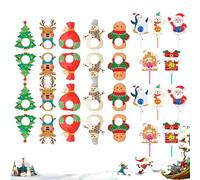Cartes en papier pour sucettes de Noël - Porte-sucettes Père Noël pour bonbons - Accessoires de fête décoratifs pour chocolat - Hiver - Maison - Événement - Salle de classe - Anniversaire - Mariage