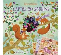 Cartes en sequins - Pochette avec 5 cartes autocollantes à décorer avec 650 sequins - À partir de 6 ans