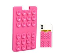 Cartes en silicone pour téléphone - Support pour la carte adhésive par téléphone | Accessoire puissant pour le support du téléphone en adsorption pour mur, douche, miroir et fenêtre