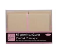 Cartes/Enveloppes A6 (50PK) - Nacré Pastel