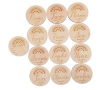 Cartes Étapes Bébé 13 Pièces en Bois pour Photo Naissance | Annonce de Naissance, Accessoires Garçon Fille, Cartes Mois -né
