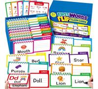 Cartes flash à vue pour maternelle, premier mot d'écriture | Apprendre à lire, cahiers d'exercices préscolaires, écriture de lecture et d'orthographe, jeux de mots à vue