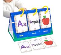 Cartes flash alphabet | 6,46 pouces Carte de mots du premier mot | Carte flash de vocabulaire papier | Outil d'interactif d'apprentissage portable pour les préscolaires garçons et filles pour
