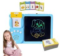 Cartes Flash Audibles - Jouet D'apprentissage De La Parole 2-en-1, Machine De Lecture De Mots Interactive | Système Éducatif Au Développement Précoce Avec Tablette À Dessin, Entraîneur De Langue De Po
