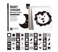 Cartes Flash Baby Vision - Kit de stimulation sensorielle contrastée | Cartes de développement oculaire pour tout-petits - Cartes d'activité visuelle très efficaces pour la croissance du cerveau