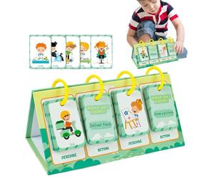 Cartes flash, cartes flash pour cognition d'action, cartes d'apprentissage en anglais pour enfants, jouet de bureau portable pour la fête des enfants, anniversaire, Noël