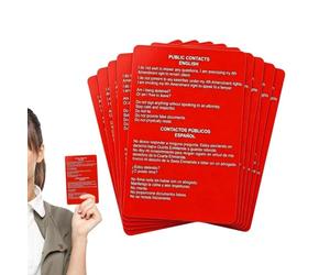 Cartes Flash Citoyenneté | 10 Pièces Guide Papier Des Droits Constitutionnels,Guide Citoyenneté Version Anglais Espagnol Recto Verso - Pour Hommes Étudiants Enseignants Chercheurs Professeurs Tourisme