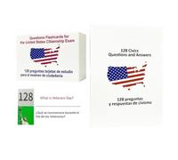 Cartes Flash Citoyenneté US 2026,Guide Bilingue Capitales Et États - 128 Fiches Édition Anglais Et Espagnol Test De Civisme Pour Cartes Flash Citoyenneté,Capitale Président État Histoire Gouvernement