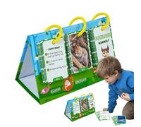 Cartes Flash Cognition Animal - 69 cartes photo d'animaux réalistes pour l'apprentissage précoce | Constructeur de vocabulaire éducatif et jeu de jeux assortis | Activité préscolaire Di