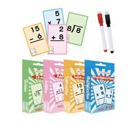 Cartes flash d'apprentissage des mathématiques, cartes flash pour pour additions et soustractions, cartes de révision d'enseignement et de pratique en classe pour garçons et filles