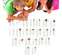 Cartes flash d'apprentissage des mots visuels, Cartes de mots de vocabulaire | 22 feuilles Animaux Mots haute fréquence Cartes éducatives,Cartes cognitives pour les couleurs et les formes pour enfants