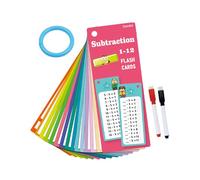 Cartes flash d'apprentissage mathématiques, anneau de jeu de maternelle, ensemble d'activités éducatives, design portable, pratique amusante de construction des compétences, jeux de voyage, jeu de