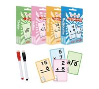 Cartes Flash d'apprentissage mathématiques - Calcul bidirectionnel, Pack d'instructions mentales Plus Moins, Dispositif de développement de logique numérique pour, Papier cartonné Brillant
