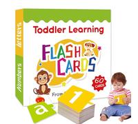 Cartes flash de la maternelle - jeu d'apprentissage de reconnaissance des lettres, ensemble d'activités préscolaires éducatifs | Cartes en alphabet double face pour l'alphabétisation précoce, les coul