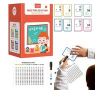 Cartes Flash de Mathématiques, Cartes d'apprentissage de la Multiplication, Jeu d'Entraînement pour la Multiplication et l'Addition à la Maison, Fiches d'apprentissage Mathématique Interactif
