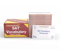 Cartes Flash de vocabulaire Sat 2022 et 2023 : Préparation verbale des Cartes mémoire Sat [Plus de 600 Termes de vocabine]