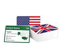 Cartes Flash drapeaux du monde, 245 pièces, carte Flash d'apprentissage