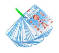 Cartes Flash du Corps Humain - 11 x 8 cm | 36 Cartes d'apprentissage et éducatives Amusantes | 3 Ans et Plus | 7,6 x 8,9 cm | Carte d'éducation Cognitive pour pour débutants