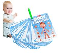 Cartes flash du corps humain, apprentissage des parties du corps pour - 36 pièces du corps matériel pédagogique | Cartes de lecture amusantes pour l'éducation cognitive