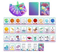 Cartes Flash éducatives Bébé Nourriture Fruits Animaux Papier Cartes Flash d'images à Voir pour enfants étudiants lecture jouets Accueil Jardin d'enfants et école (Space exploration)