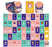 Cartes Flash éducatives Bébé Nourriture Fruits Animaux Papier Cartes Flash d'images à Voir pour enfants étudiants lecture jouets Accueil Jardin d'enfants et école (Sight words learning)