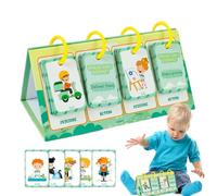 Cartes flash éducatives, cartes cognitives comportementales pour enfants - Cartes d'apprentissage en anglais pour enfants | Jouet d'éducation précoce de couleur vive pour les salles de classe de