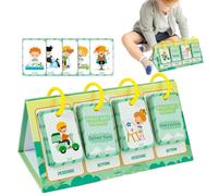 Cartes Flash éducatives, Cartes cognitives comportementales pour Les | Cartes d'apprentissage de l'action de l'action de l'action - Jouet éducatif précoce sûr et inodore pour Noël, la journée des, l'
