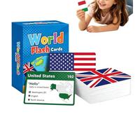 Cartes Flash Éducatives Drapeaux Du Monde 245 Pièces Cartes Éducatives