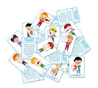 Cartes Flash Human Body - 11 x 8 cm Pièces du Corps Apprentissage Cartes Flash | Éducatives pour Les Jeunes, Cartes d'apprentissage interactives, Outils de développement cognitif,