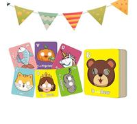 Cartes Flash Lettres | Jouets Éducatifs Alphabet Animal | Jeux Développement Petite Enfance pour Vocabulaire Maison Interaction Parent-Enfant Expression Salle de Classe