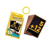 Cartes flash mathématiques - Cartes flash de multiplication, carte flaash de division | Carte robuste et imperméable avec contraste clair, design durable sans danger pour les pour la
