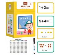 Cartes Flash Mathématiques pour Les Tout-Petits,Cartes Flash d'Entraînement Mathématique | Apprentissage du Calcul Mental Portables pour Garçons Filles d'Âge Préscolaire