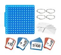 Cartes Flash mathématiques, Prend en Charge Plusieurs Styles d'apprentissage, 1 Set, Tableau de Table à Cartes Flash Multiplication, Jeux mathématiques, Jouet éducatif Polyvalent, pour Les