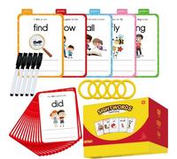 Cartes Flash Mots Fréquents,Fournitures pour Le Développement De L'Orthographe | Cartes Flash pour Apprentissage des Mots,pour Enseignants École à la Maison Activités en Classe Apprentissage d Été