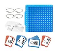 Cartes Flash Multiplication, améliorer Les compétences, 24.2x12x1,5 cm, Cartes Flash mathématiques, Tableau mathématique, Utilisation idéale et organisée, idéale pour Les, Tout-Petit, crèche,