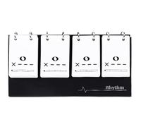 Cartes flash musicales, théorie musicale Rythm CARTES FLASH Remarque Carte de formation Éducation Améliorez la lecture de la vue et la terminologie musicale pour les étudiants débutants, Noire, jouets